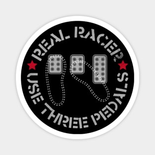 Real Racer Use Three Pedals Magnet